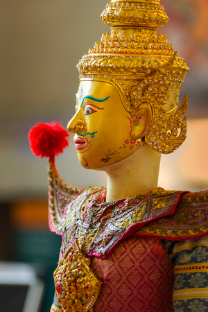 BANGKOK, THAILAND - JANUARY 16: The free event of the making of Thai traditional puppet and stage performance held in the occasion of celebrating H.R.H. Princess Sirindhorn's birthdayのeditorial素材