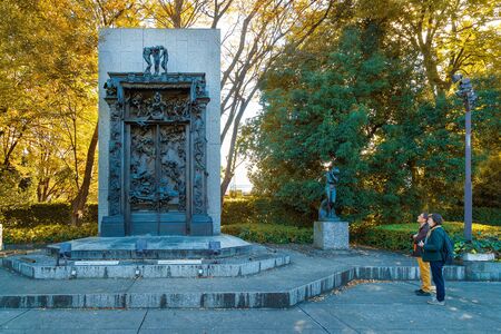 National Museum of Western Art is the premier public art gallery, specializing in Western traditional art, located in museum and zoo complex in Ueno Parkのeditorial素材