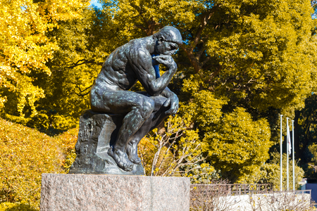National Museum of Western Art is the premier public art gallery, specializing in Western traditional art, located in museum and zoo complex in Ueno Parkのeditorial素材