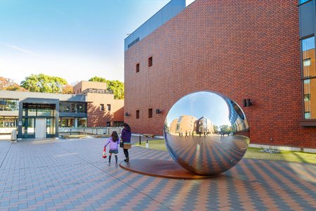 TOKYO, JAPAN - NOVEMBER 29 2015: Tokyo Metropolitan Art Museum, situated in Ueno Park, displays all arts in its six galleries with no permanent collectionのeditorial素材