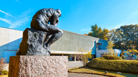 National Museum of Western Art is the premier public art gallery, specializing in Western traditional art, located in museum and zoo complex in Ueno Parkのeditorial素材
