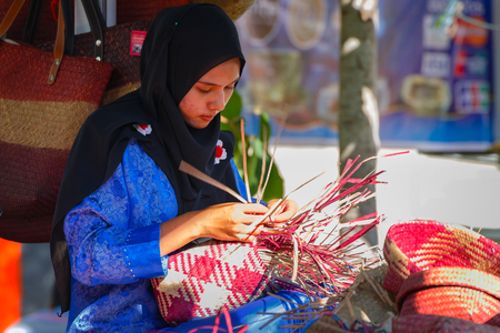 BANGKOK, THAILAND - JANUARY 14 2016: Participants take part in the celebration of Thai Traditional Culture Festival at Lumpini Parkのeditorial素材