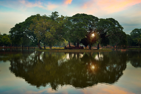 Sukhothai Historical Park, a UNESCO World Heritage Site in Thailandのeditorial素材