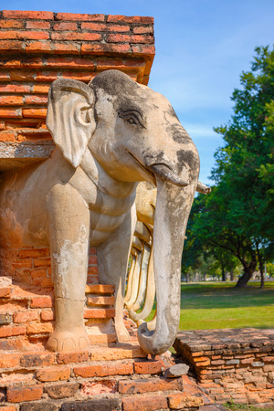 Wat Sorasak Temple at Sukhothai Historical Park, a UNESCO World Heritage Site in Thailandのeditorial素材