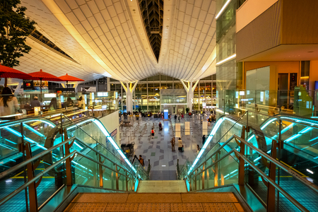 TOKYO, JAPAN - APRIL 19 2018: Haneda Airport is one of the two primary airports that serve the Greater Tokyo Area.のeditorial素材