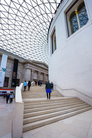 LONDON, UNITED KINGDOM - MAY 12 2018: The British Museum is a public institution dedicated to human history, art and culture and is among the largest and most comprehensive in existence.のeditorial素材