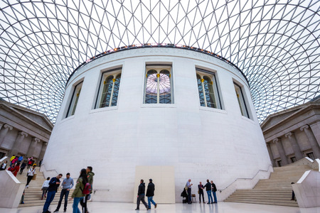 LONDON, UNITED KINGDOM - MAY 12 2018: The British Museum is a public institution dedicated to human history, art and culture and is among the largest and most comprehensive in existence.のeditorial素材
