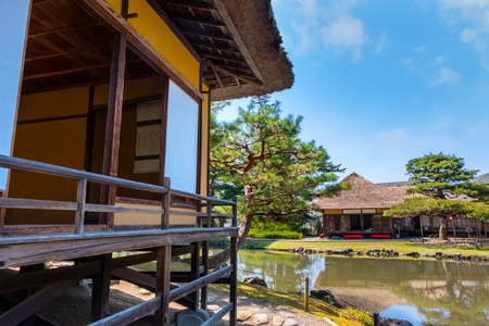 Oyakuen medicinal herb garden in the city of Aizuwakamatsu, Fukushima, Japan

TOKYO, JAPAN - APRIL 19 2018: Oyakuen medicinal herb garden first established in the 1380s, there are about 400 kinds of herbs and trees cultivated in and around the gardenのeditorial素材