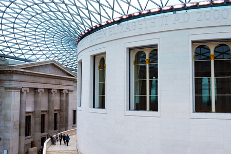 LONDON, UNITED KINGDOM - MAY 12 2018: The British Museum is a public institution dedicated to human history, art and culture and is among the largest and most comprehensive in existence.のeditorial素材