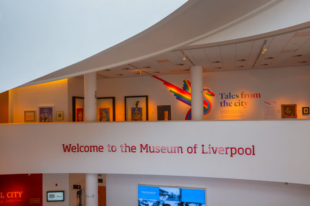 London, UK - May 17 2018: The Museum of Liverpool opened in 2011, reflects the city's global significance through its unique geography, history and cultureのeditorial素材