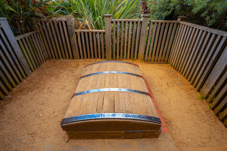 London, UK - May 23 2018: The Diana, Princess of Wales Memorial Playground is a memorial to Diana, Princess of Wales adjacent to the Broad Walk of Kensington Gardens.のeditorial素材