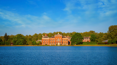 London, UK - May 14 2018: Kensington Palace is a royal residence set in Kensington Gardens. It has been a residence of the British Royal Family since the 17th centuryのeditorial素材