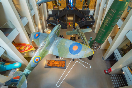 London, UK - May 22 2018: Imperial War Museums (IWM)  intended to record the civil and military war effort and sacrifice of Britain and its Empire during the First World Warのeditorial素材