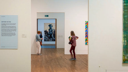 London, UK - May 22 2018: Tate Modern is a modern art gallery  houses international modern pieces of...