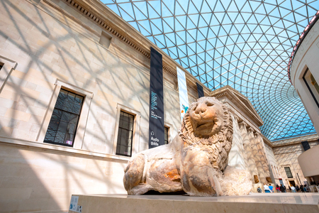 London, UK - May 20 2018: The British Museum is a public institution dedicated to human history, art and culture and is among the largest and most comprehensive in existence.のeditorial素材