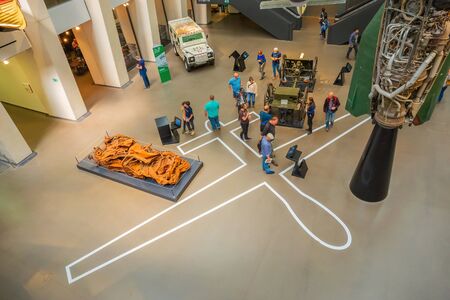 London, UK - May 22 2018: Imperial War Museums (IWM)  intended to record the civil and military war effort and sacrifice of Britain and its Empire during the First World Warのeditorial素材