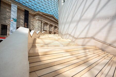 London, UK - May 20 2018: The British Museum is a public institution dedicated to human history, art and culture and is among the largest and most comprehensive in existence.のeditorial素材