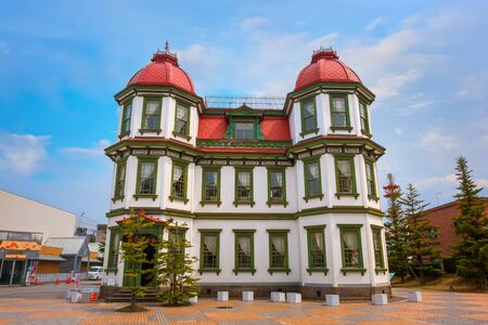 Hirosaki, Japan - April 23 2018: Former Hirosaki City Library built to commemorate victory in the Japanese-Russo War in 1906 and used as city library until 1931のeditorial素材
