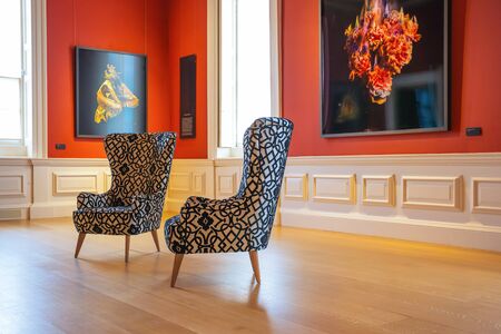 London, UK - May 21 2018: The Queen's House built between 1616 and 1635 for Anne of Denmark, the Queen of King James. Now it's a museum which houses collection of maritime paintings and portraitsのeditorial素材