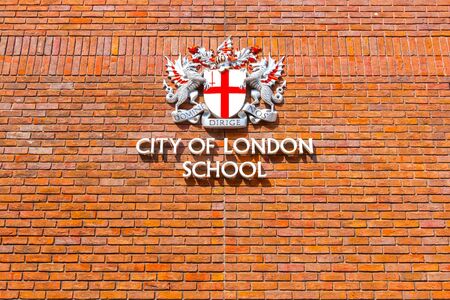 London, UK - May 23 2018: The City of London School is an independent day school for boys in the City of London, on the banks of the River Thames next to the Millennium Bridgeのeditorial素材