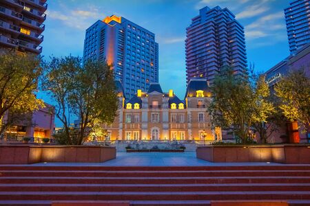 Tokyo, Japan - April 26 2018: Yebisu Garden Place built on the former site of Yebisu beer brewery which is the developing town and Ebisu train stationのeditorial素材