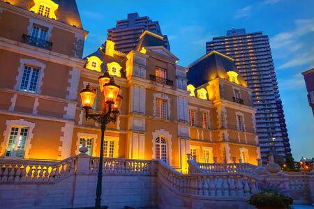Tokyo, Japan - April 26 2018: Yebisu Garden Place built on the former site of Yebisu beer brewery which is the developing town and Ebisu train stationのeditorial素材