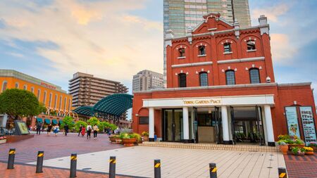 Tokyo, Japan - April 26 2018: Yebisu Garden Place built on the former site of Yebisu beer brewery which is the developing town and Ebisu train stationのeditorial素材