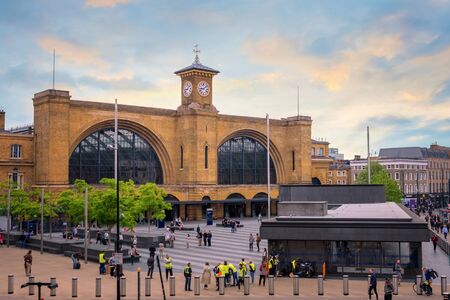 London, UK - May 12 2018: King's Cross railway station  is a Central London railway terminus on the...