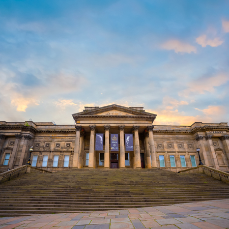 Liverpool, UK - May 16 2018: World Museum Liverpool houses extensive collections of archaeology, natural and physical sciences, included the Natural History Centre and a planetariumのeditorial素材