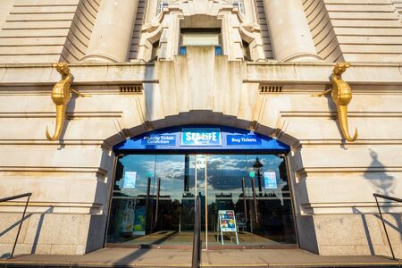 London, UK - May 13 2018: SeaLife London Aquarium located, near the London Eye. It opened in March 1997 as the London Aquarium and hosts about one million visitors each yearのeditorial素材
