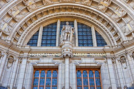 London, UK - May 20 2018:  Victoria and Albert Museum  founded in 1852, it's the world's largest museum of applied and decorative arts and design houses permanent collection over 2.27 million itemsのeditorial素材