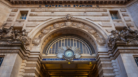 London, UK - May 13 2018: Waterloo station is the terminus of the South Western main line to Weymouth via Southampton, the West of England main line to Exeter via Salisburyのeditorial素材
