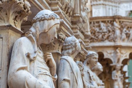 London, UK - May 20 2018:  Victoria and Albert Museum  founded in 1852, it's the world's largest museum of applied and decorative arts and design houses permanent collection over 2.27 million itemsのeditorial素材