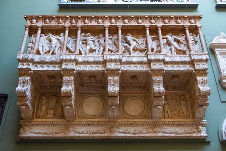 London, UK - May 20 2018:  Victoria and Albert Museum  founded in 1852, it's the world's largest museum of applied and decorative arts and design houses permanent collection over 2.27 million itemsのeditorial素材