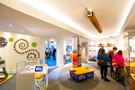 London, UK - May 15 2018: The Bank of England Museum displays a wide-ranging collection detailing the history of the Bank from its foundation in 1694 to the modern dayのeditorial素材