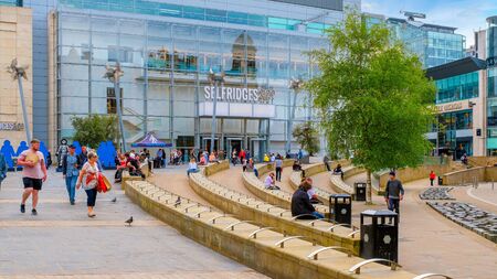 Manchester, UK - May 18 2018: Cityscape and architecture at Manchester city centre where is the location of the central business dictrictのeditorial素材