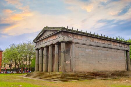 Liverpool, UK - May 16 2018: Old Chaple of St. Jame's Cemetery by John Foster at Liverpool Cathedral, the Oratory houses 19th century memorial sculpture, it's part of the National Museums Liverpoolのeditorial素材