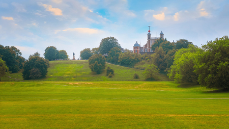 London, UK - May 21 2018: Greenwich Park is a former hunting park in Greenwich and one of the largest single green spaces in south-east Londonのeditorial素材