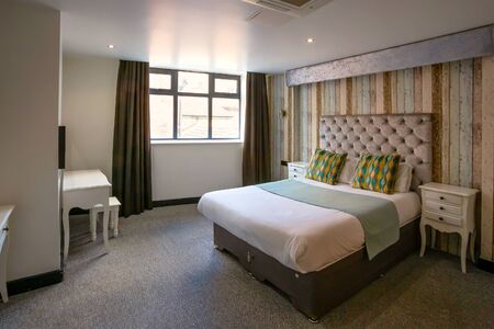 Liverpool, UK - May 16 2018: Interior of a Business hotel roomのeditorial素材