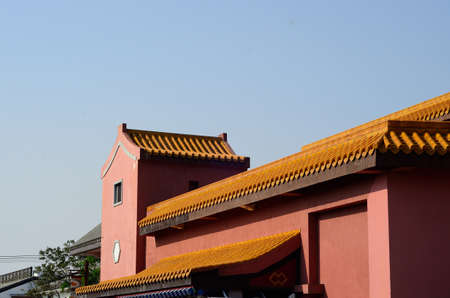 beautiful Chinese style temple roof 