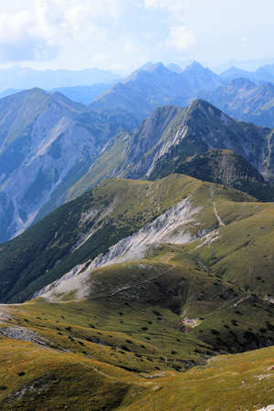 mountain path in julian alps slovenia