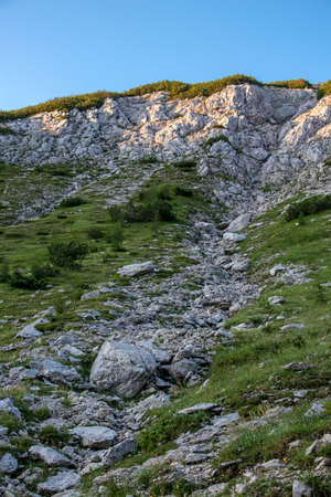 Mountain sunlight in the morningの写真素材