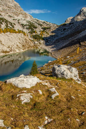 Lake at Ledvica at Valley of the Triglav Lakes