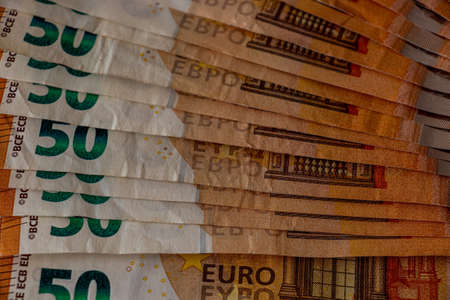 50 euro banknotes on table