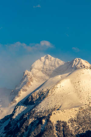 Mount Triglav in early sunlight