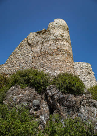 Castle of Asklipio on Rhodes island, Dodecanese islands, Greece, Europa sunnyの写真素材