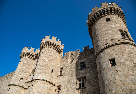 The citadel of Rhodes, Greeceのeditorial素材