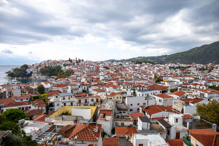 Skiathos town on Skiathos island, Greece