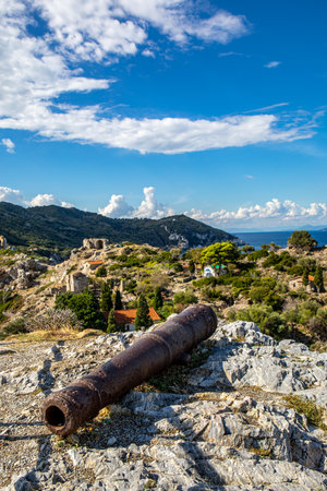 Beautiful sites of Skiathos island, Greeceの写真素材