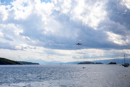 Airport on Skiathos island, Greece